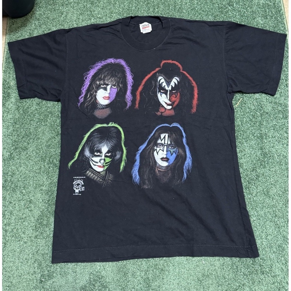 Vintage KISS Catalog 1996 Shirt Kiss Army Depot Single Stitch USA Anvil Tag RARE